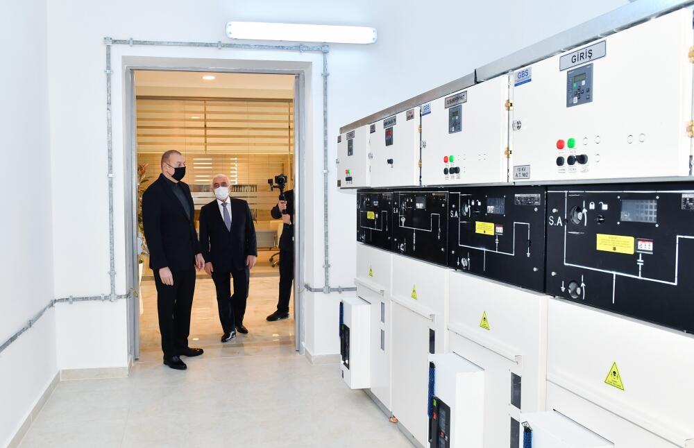 Президент Ильхам Алиев принял участие в открытии реконструированной 330-киловольтной подстанции "Яшма"