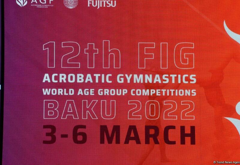В рамках Всемирных соревнований по акробатической гимнастике в Баку определились финалисты среди мужских и смешанных пар, а также мужских групп