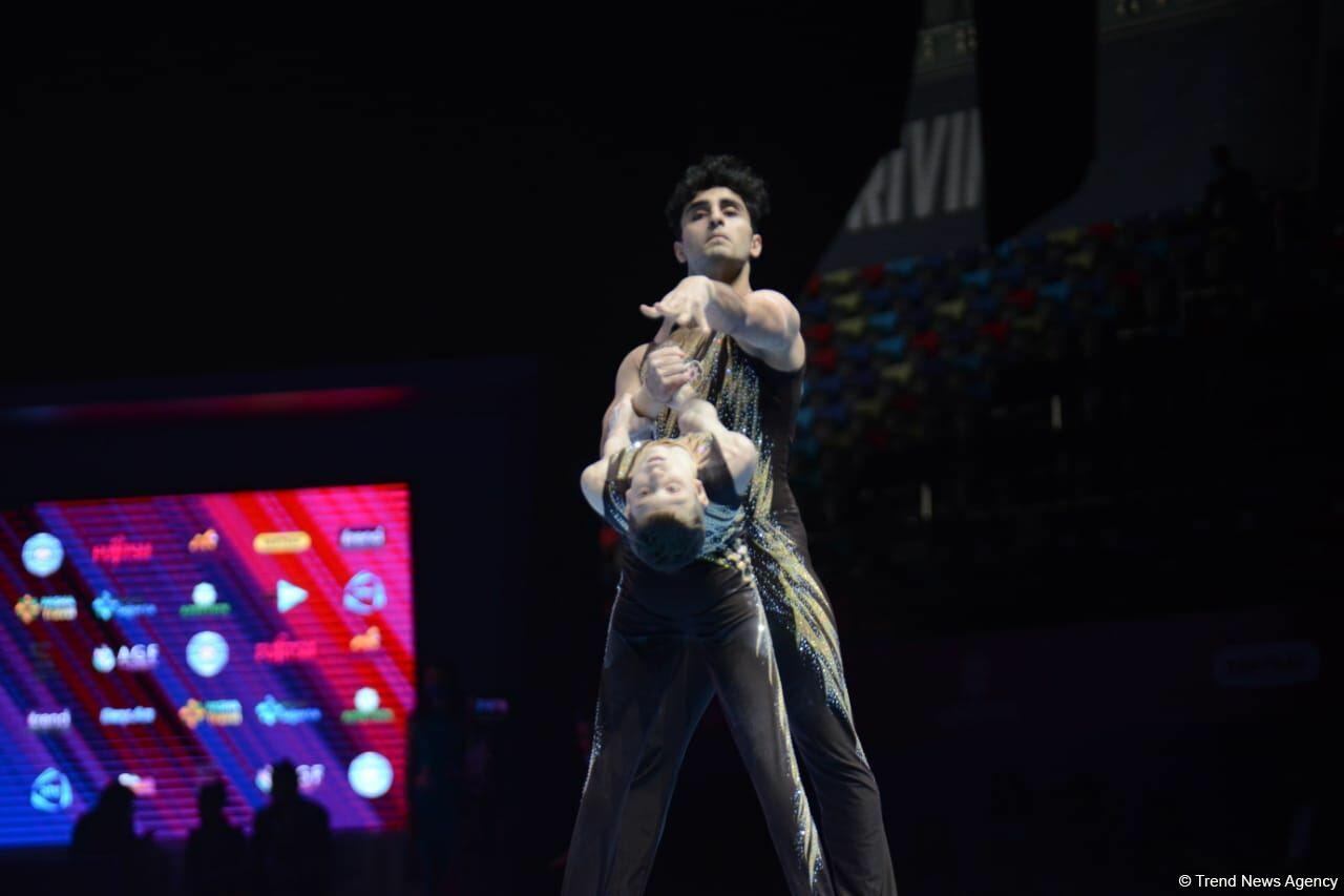В Баку стартовал первый день соревнований Чемпионата мира по акробатической гимнастике