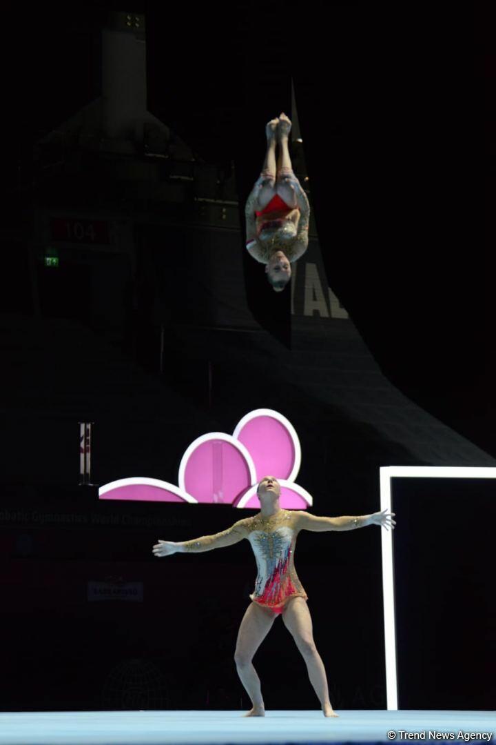 ЧМ по акробатической гимнастике в Баку: стартовали финальные соревнования
