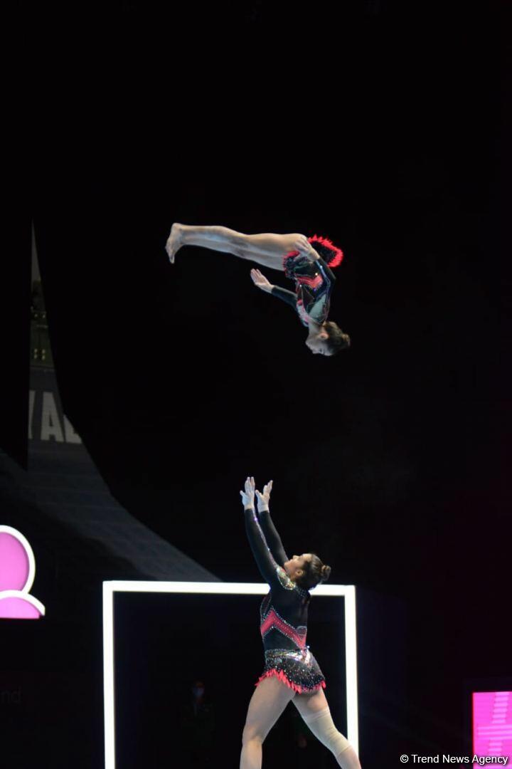 ЧМ по акробатической гимнастике в Баку: стартовали финальные соревнования