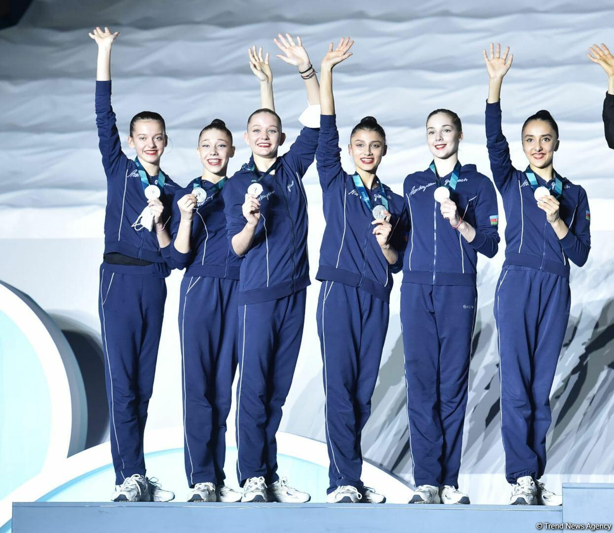 В Баку состоялась церемония награждения победителей Кубка мира FIG по художественной гимнастике в многоборье