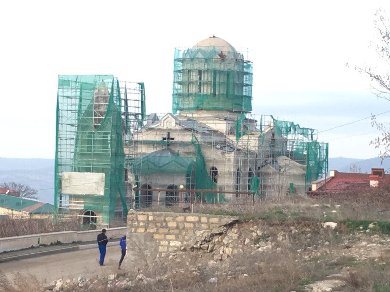 Саадат Кадырова показала церковь "Газанчи" в Шуше