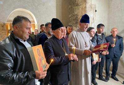 Представители Албано-удинской религиозной общины посетили храм Худавенг - ФОТО