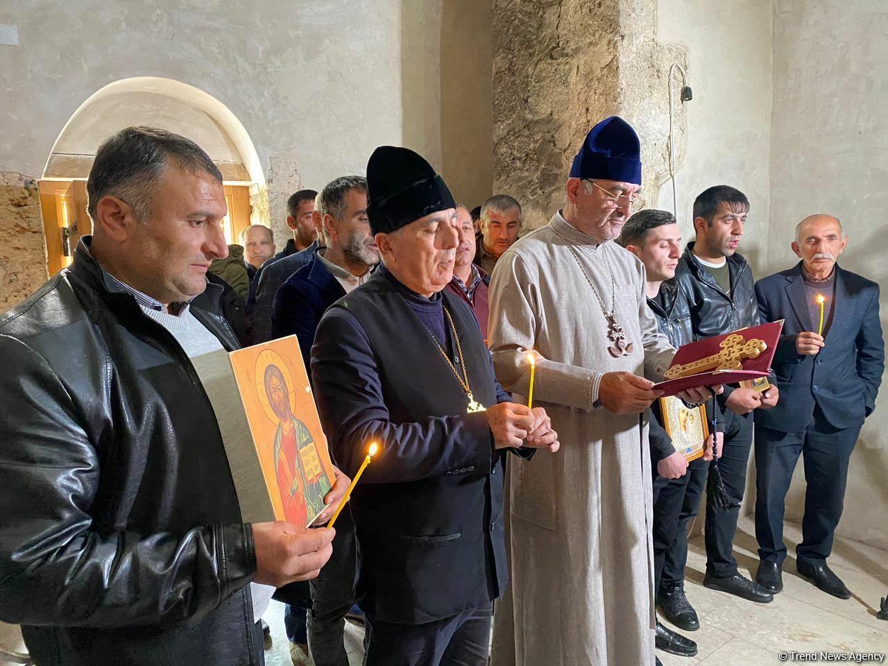 Представители Албано-удинской религиозной общины посетили храм Худавенг