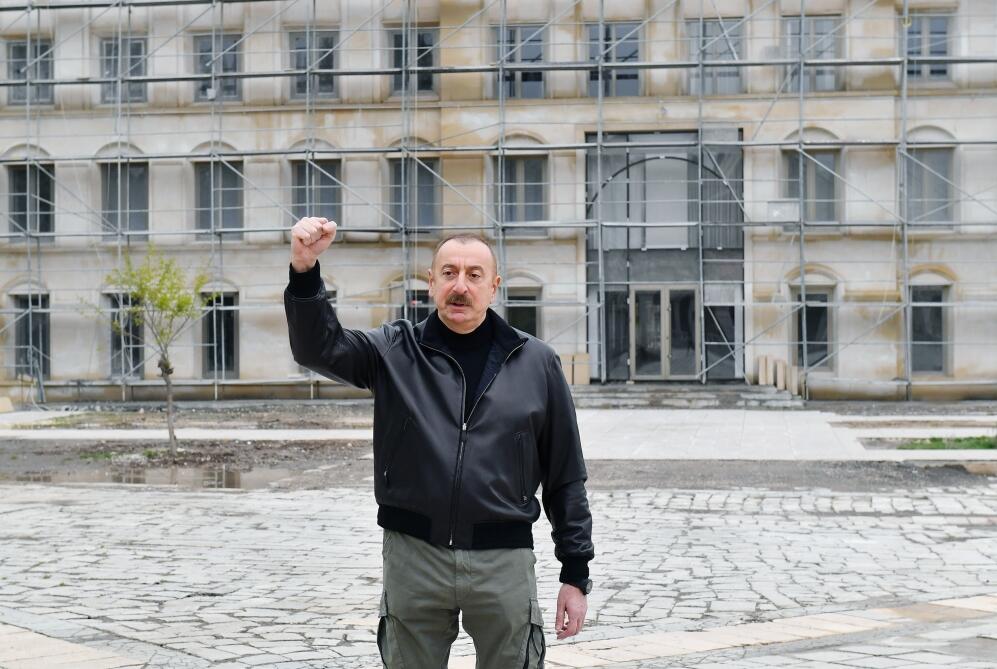 Президент Ильхам Алиев выступил с обращением к народу из города Шуша