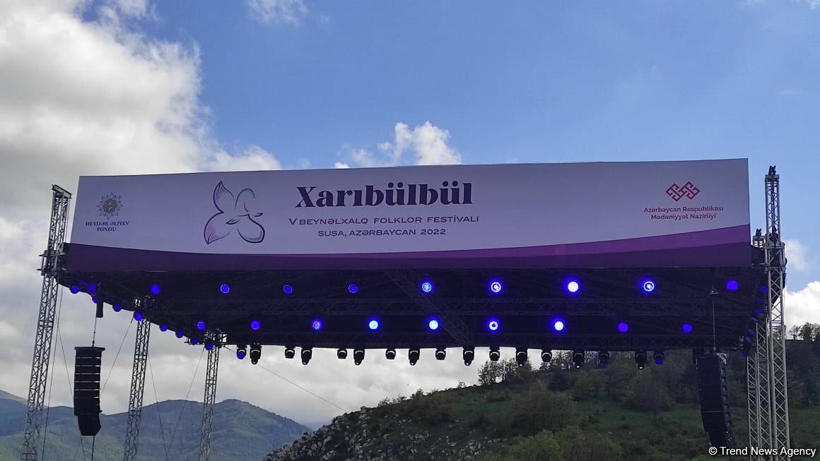 Второй день V Международного фольклорного фестиваля "Харыбюльбюль"