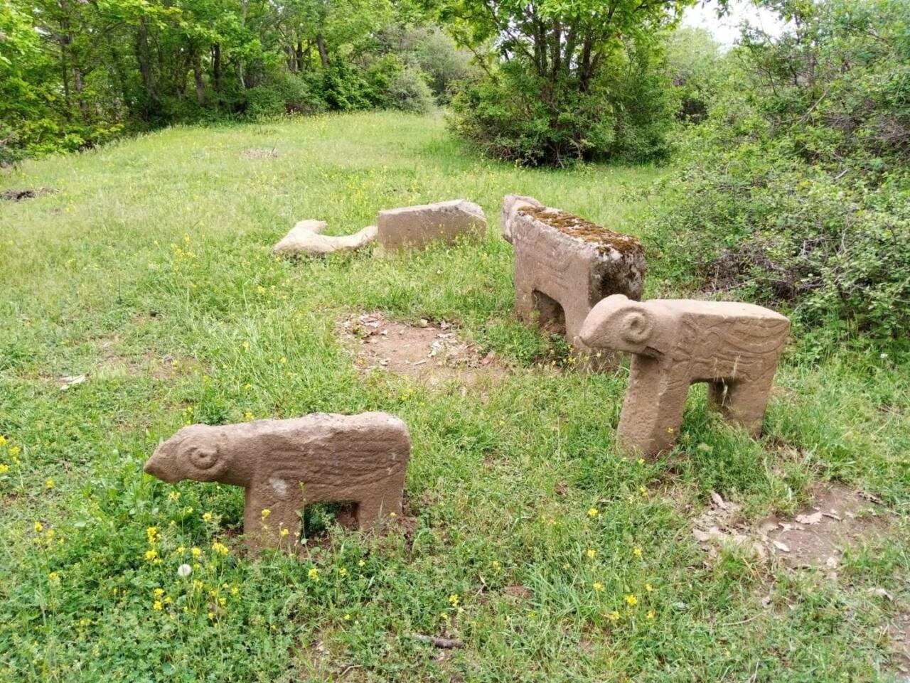 В Азербайджане впервые обнаружены каменные фигуры быков