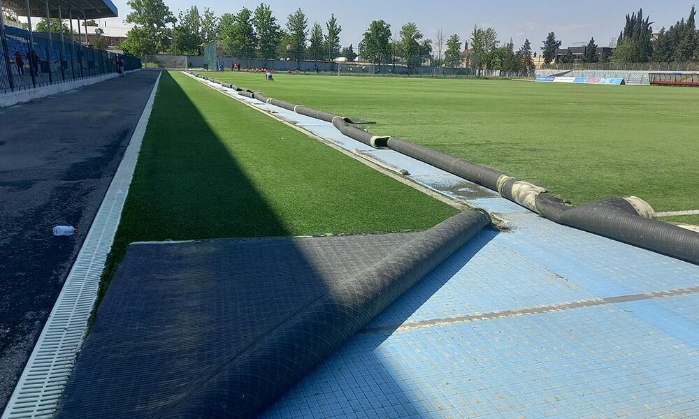 Так выглядит обновленный газон стадиона Туран-Товуза