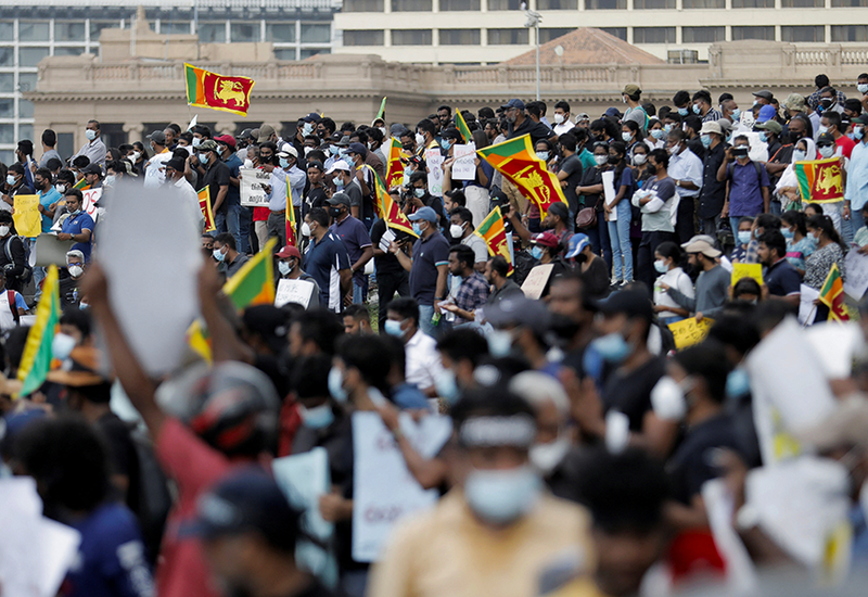 Массовые протесты на Шри-Ланке