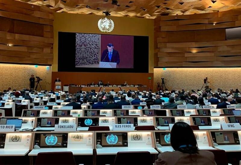 Теймур Мусаев выступил на пленарном заседании 75-й сессии Всемирной ассамблеи здравоохранения