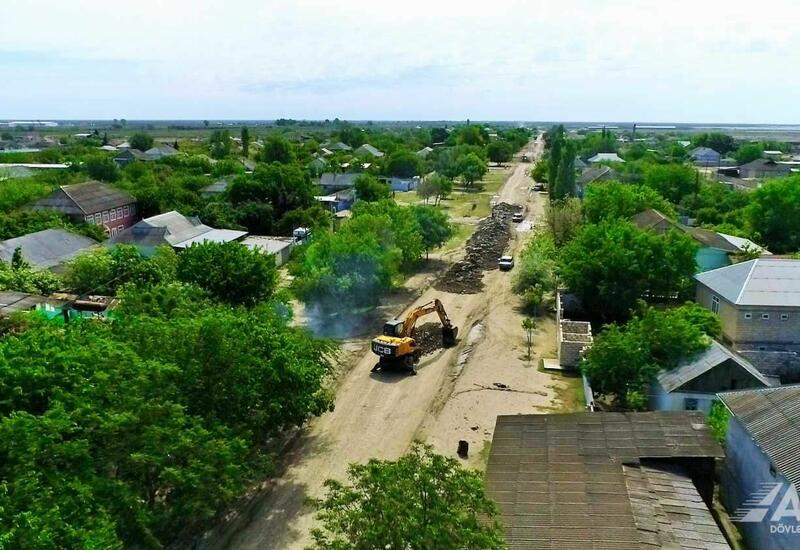 Реконструируется дорога, охватывающая три населенных пункта Нефтчалы