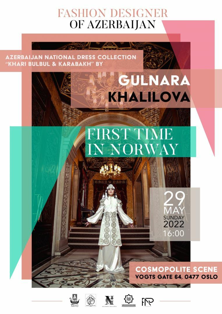В Норвегии будет представлена коллекция Гюльнары Халиловой "Харыбюльбюль и Карабах"