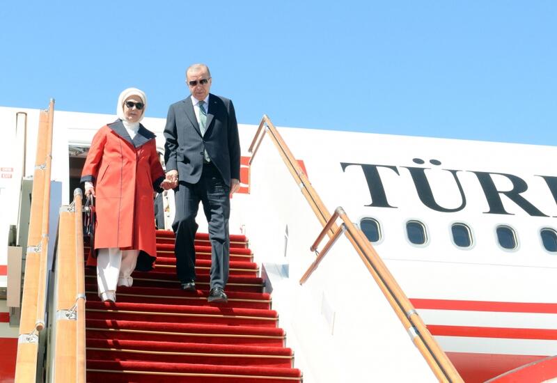Президент Турции Реджеп Тайип Эрдоган прибыл с рабочим визитом в Азербайджан