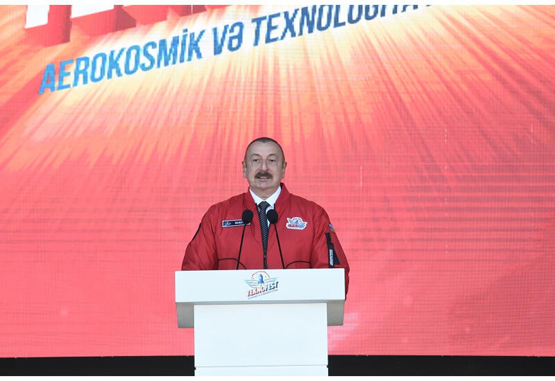 Президент Ильхам Алиев: Сегодня в Азербайджане праздничный день, он стал праздничным вдвойне в связи с тем, что вместе с нами находится Президент Реджеп Тайип Эрдоган