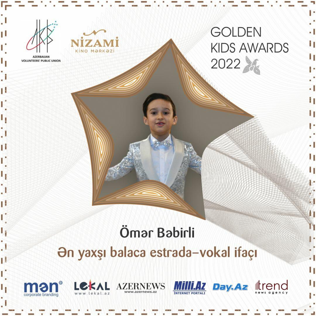 Медийные лица поздравят талантливых детей Азербайджана в рамках проекта Golden Kids Awards 2022