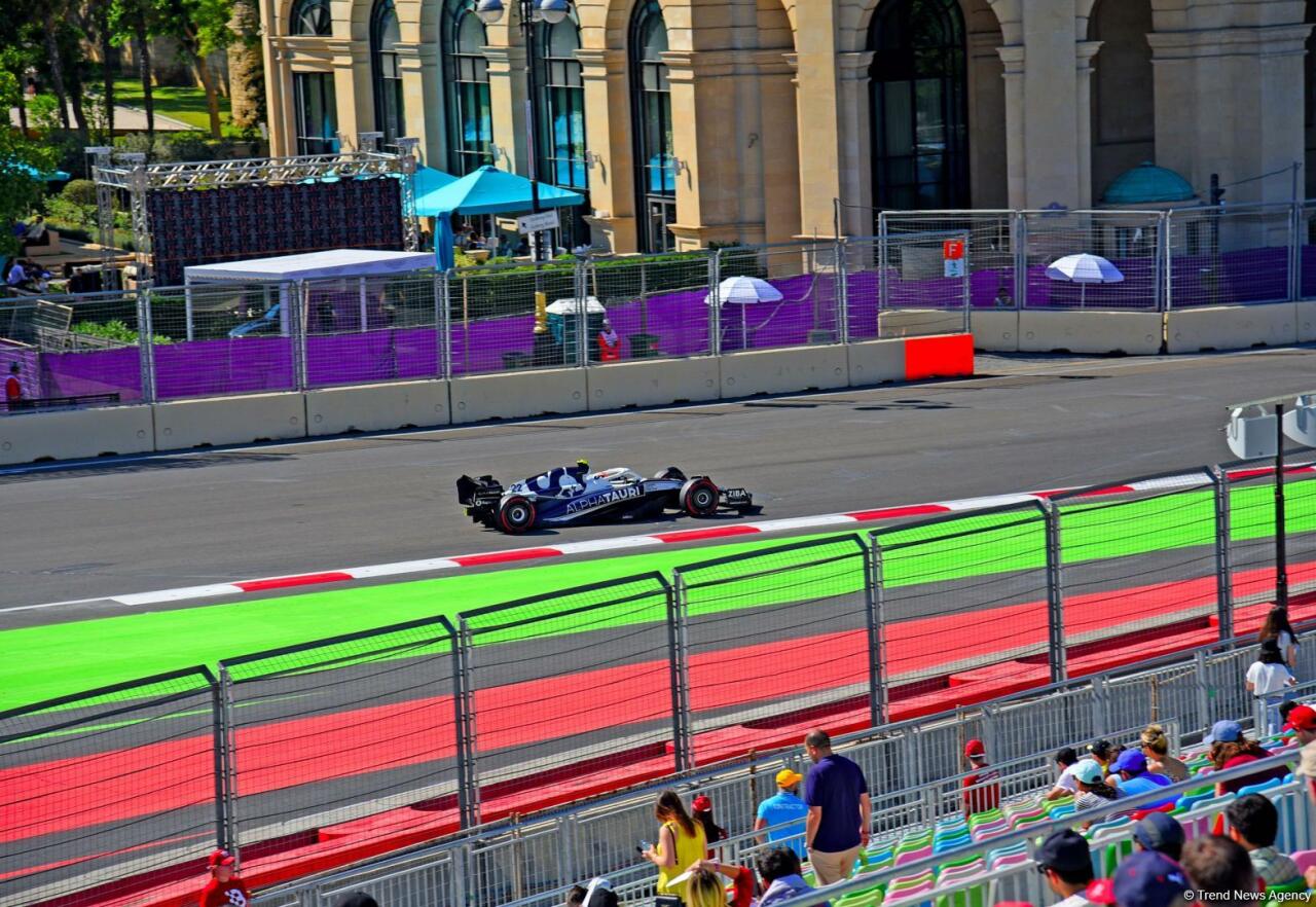 Захватывающие кадры с Гран-при Азербайджана "Формулы-1"