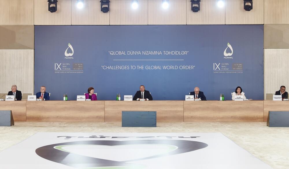Президент Ильхам Алиев выступил на церемонии открытия IX Глобального Бакинского форума