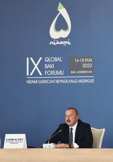 Президент Ильхам Алиев выступил на церемонии открытия IX Глобального Бакинского форума