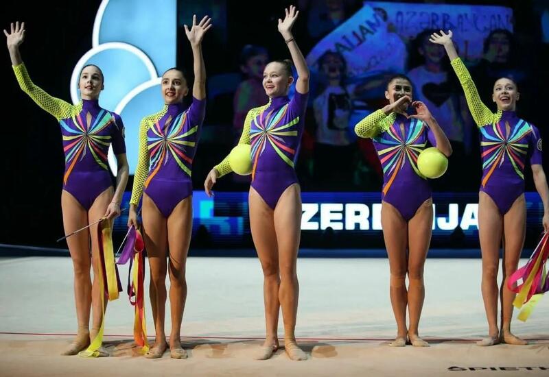 Команда Азербайджана завоевала "бронзу" на Чемпионате Европы по художественной гимнастике в Израиле