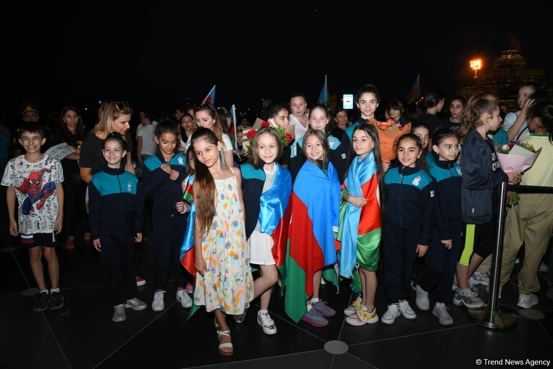 Азербайджанские гимнастки вернулись с Чемпионата Европы в Израиле с четырьмя медалями