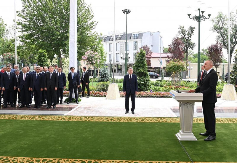 Президент Ильхам Алиев: В Узбекистане очень хорошо знают об отношении Гейдара Алиева к узбекскому народу, Узбекистану