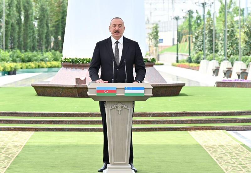 Prezident İlham Əliyev: Biz xalqlarımızı inkişaf və sıx qarşılıqlı fəaliyyət yolu ilə aparırıq