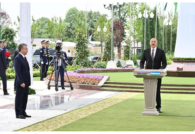 Президент Ильхам Алиев об азербайджано-узбекистанском сотрудничестве: Мы ведем наши народы путем развития и тесного взаимодействия