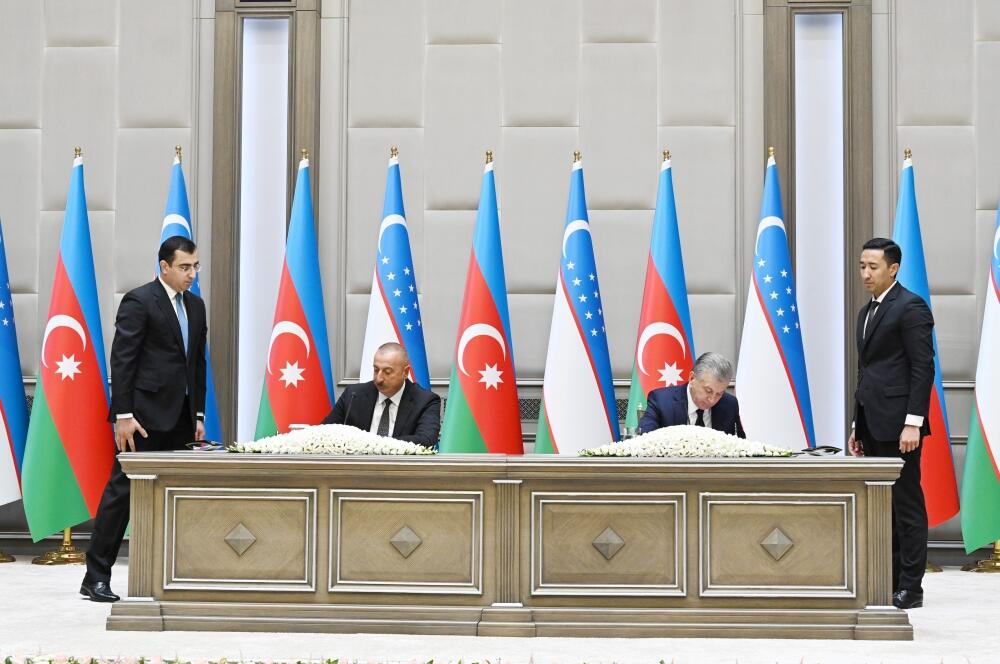 Состоялось подписание азербайджано-узбекских документов