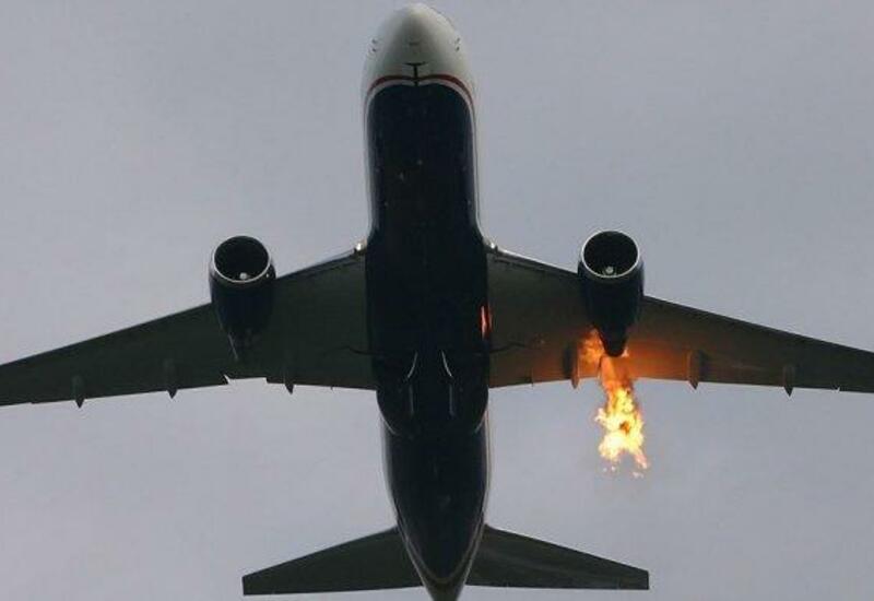 В США загорелся самолет
