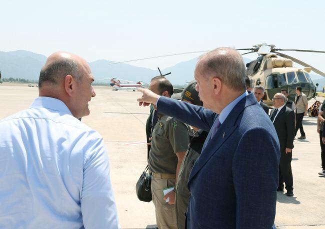 Реджеп Тайип Эрдоган встретился с азербайджанскими пожарными