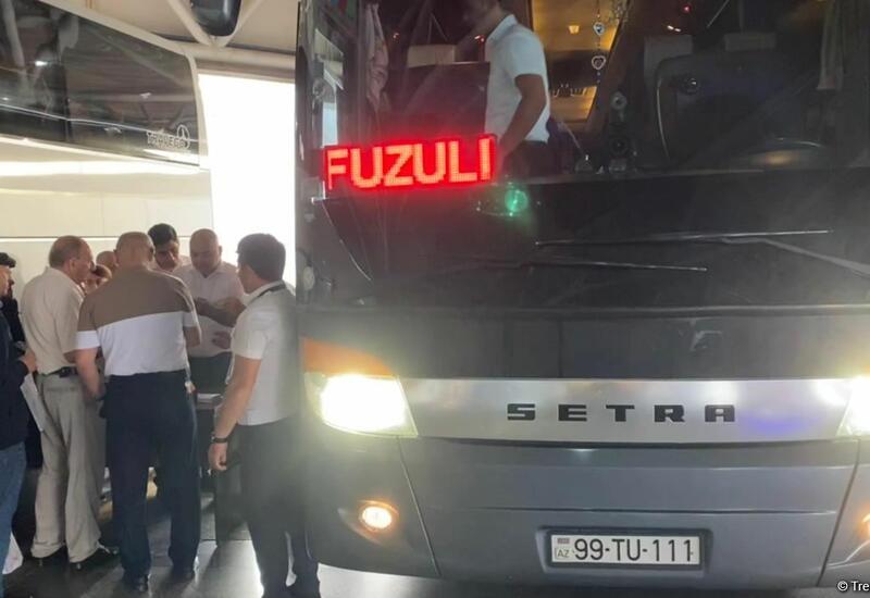 Отправился в путь первый автобус рейса Баку-Физули-Баку