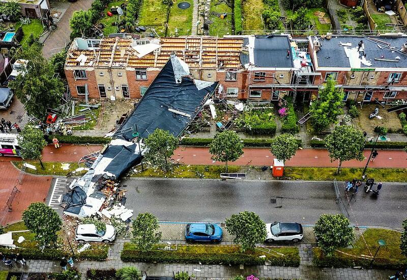 Разрушительный торнадо в Нидерландах