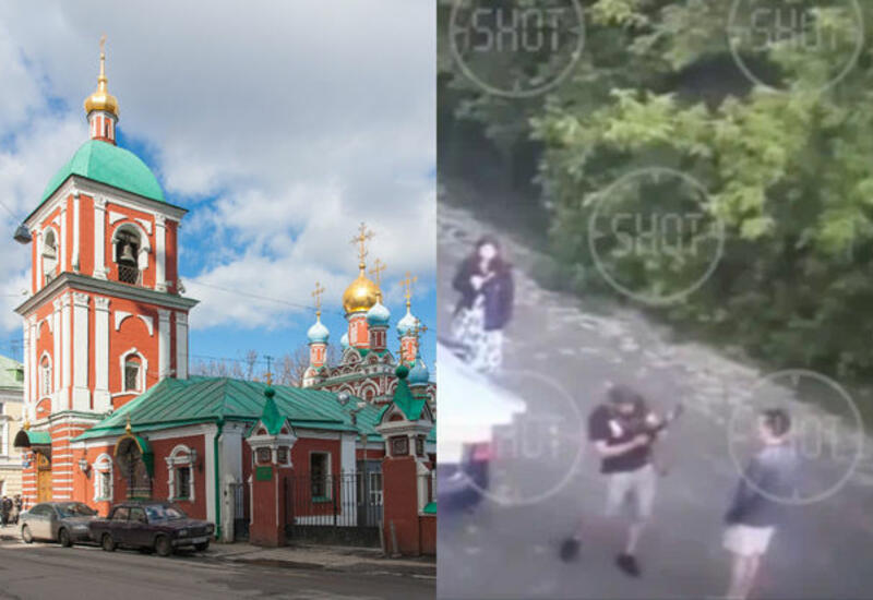Группа людей устроила стрельбу возле храма в Москве
