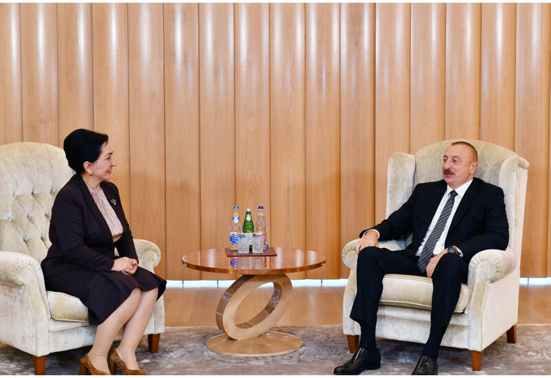 Президент Ильхам Алиев принял председателя Сената Узбекистана
