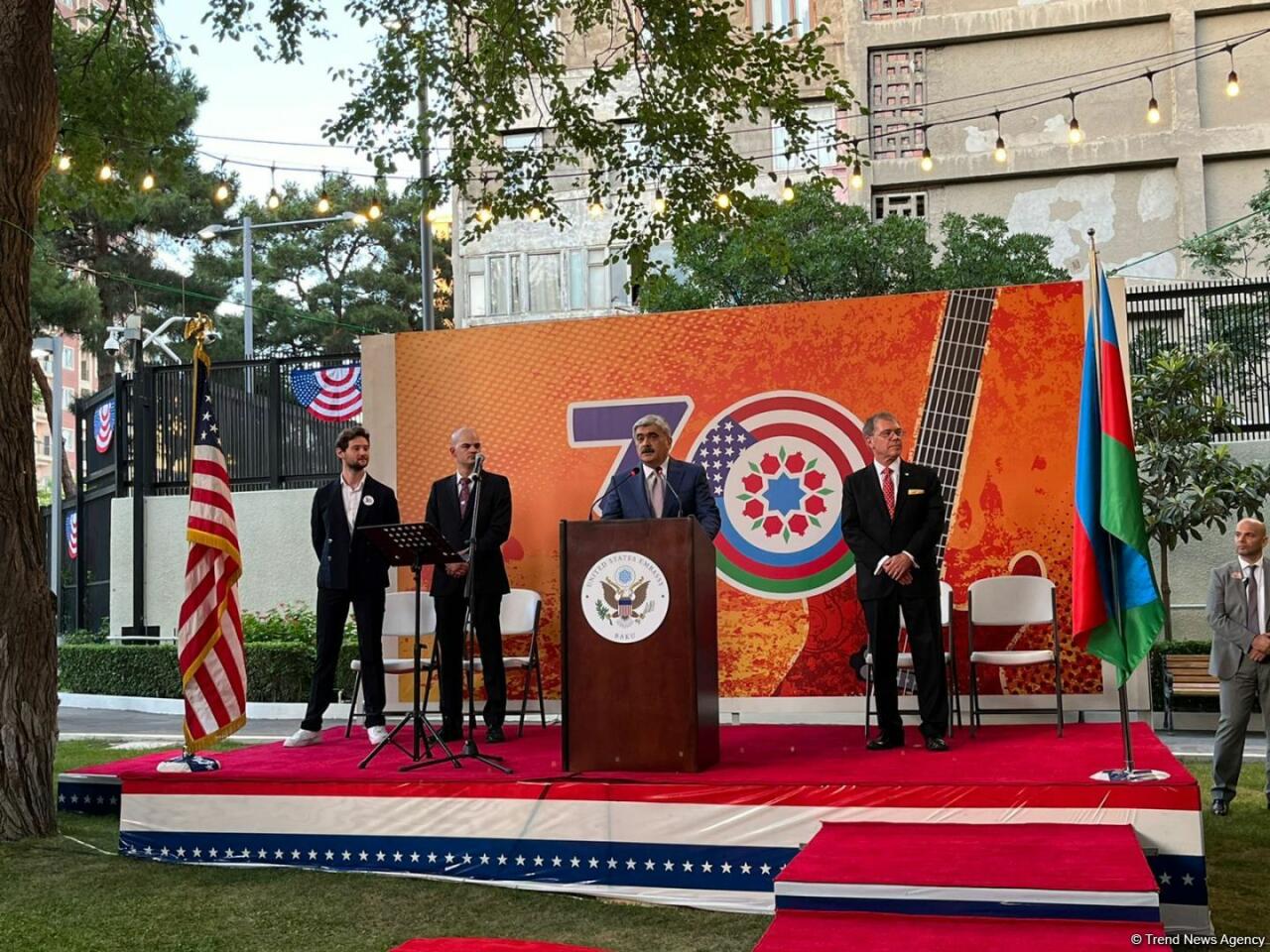 В американском посольстве в Баку отметили День независимости США