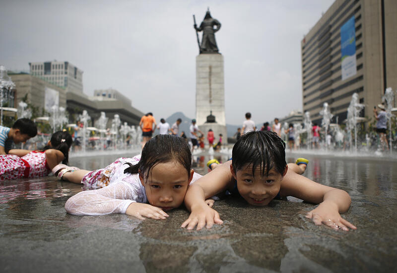 В Южной Корее объявили предупреждение об опасности из-за жары