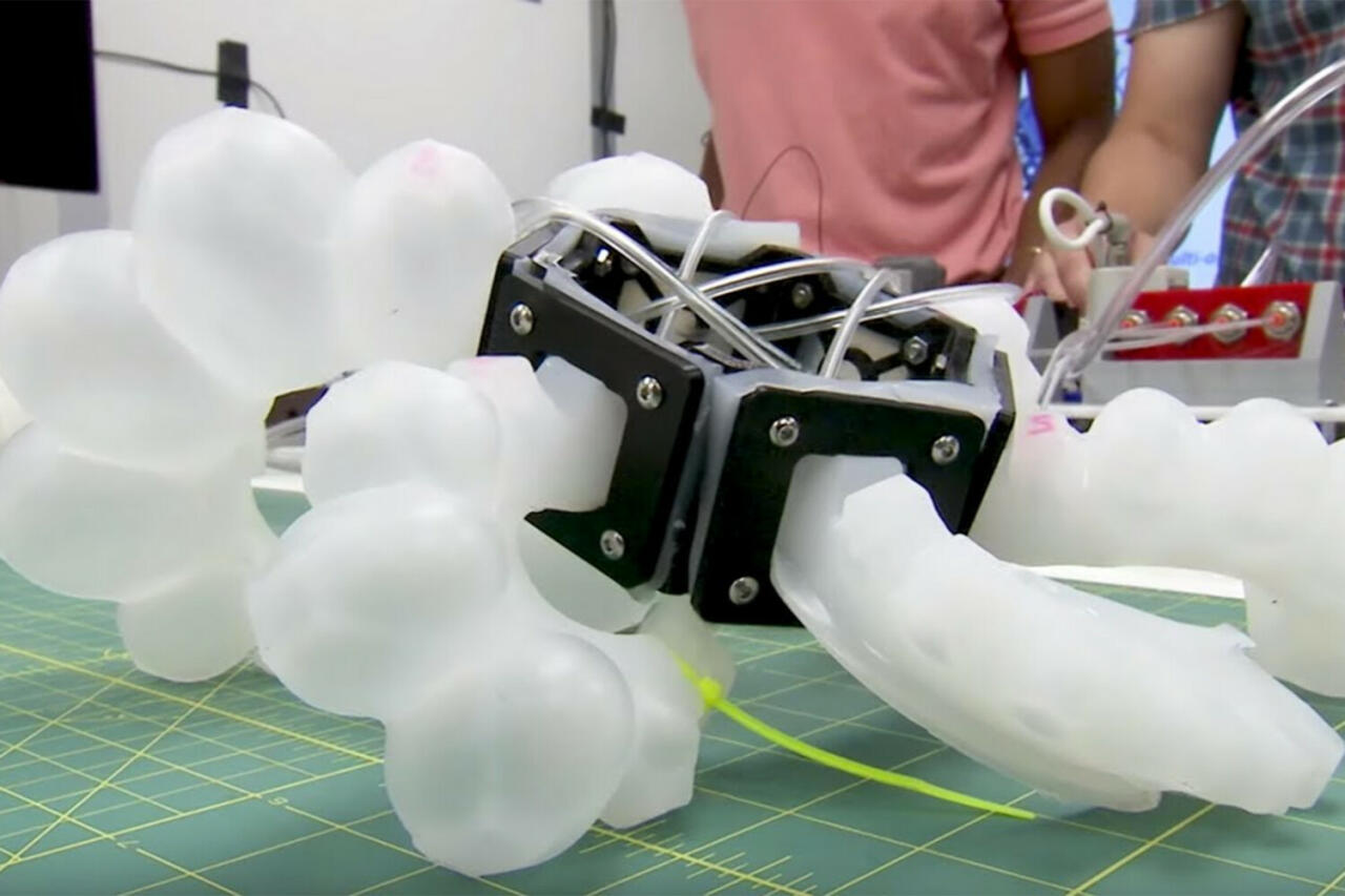 Искусственно созданные видео. Робот Soft Robotics. Мягкая робототехника. Мягкий робот изобретение.