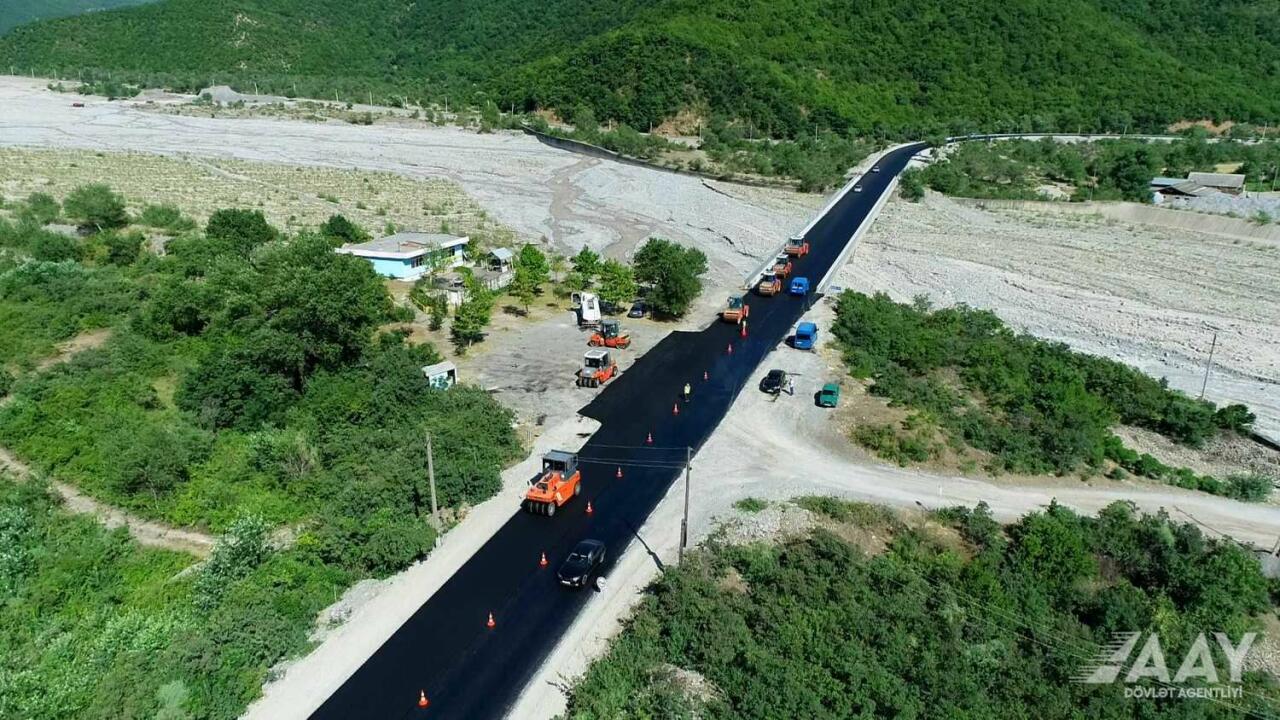 Oğuz-Şəki yolu yenidən qurulur