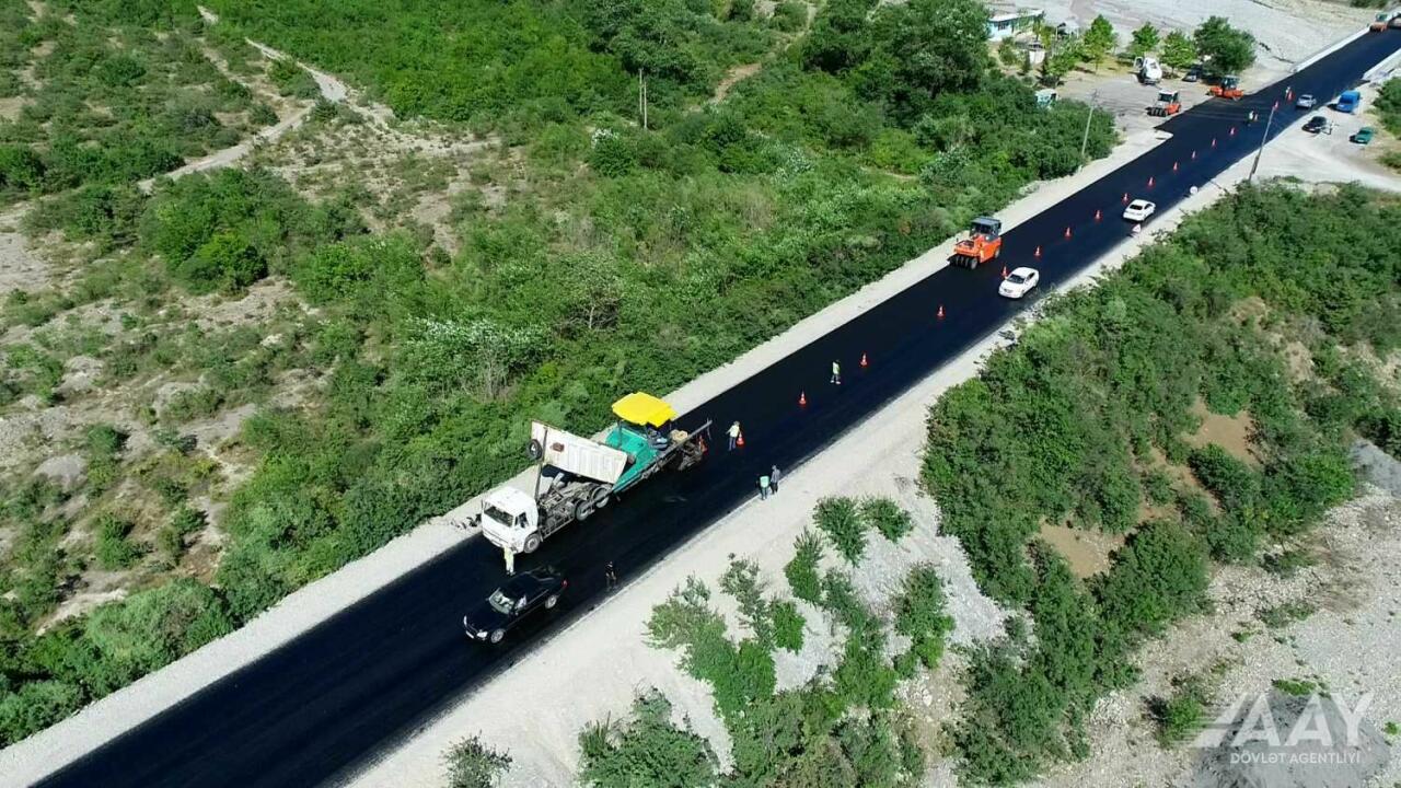 Oğuz-Şəki yolu yenidən qurulur