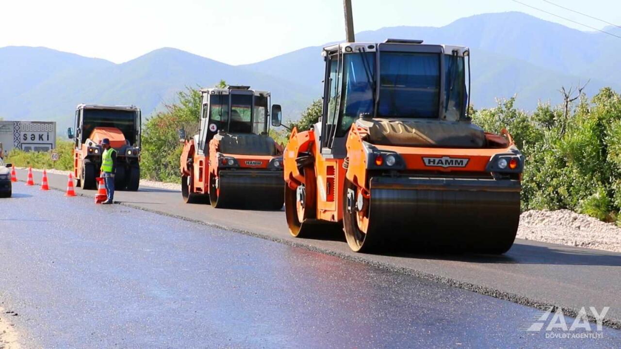 Oğuz-Şəki yolu yenidən qurulur