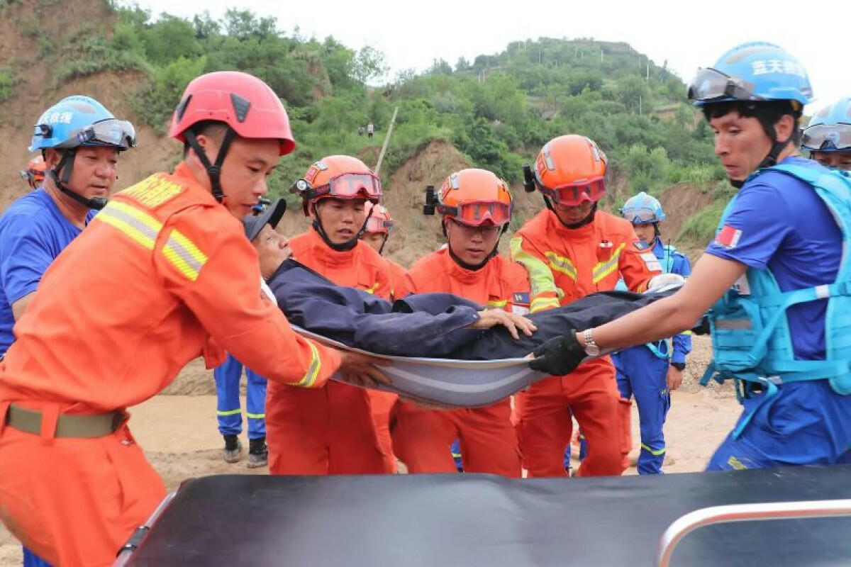 Обрушение шахты в Китае
