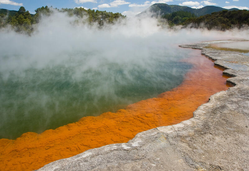 Туристы из Австралии упали в геотермальный источник в Новой Зеландии
