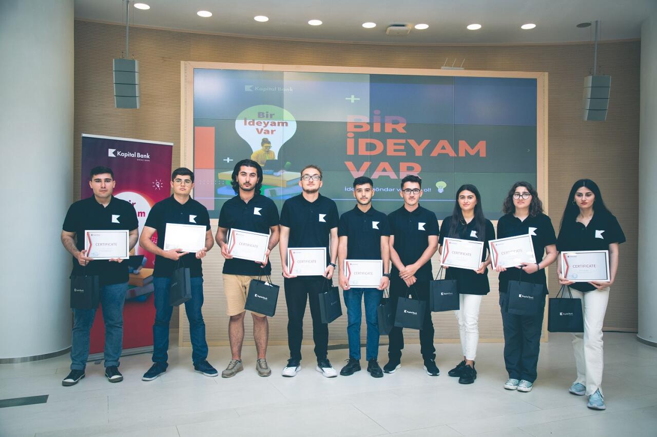 Kapital Bank наградил студентов-победителей проекта «Есть идея»