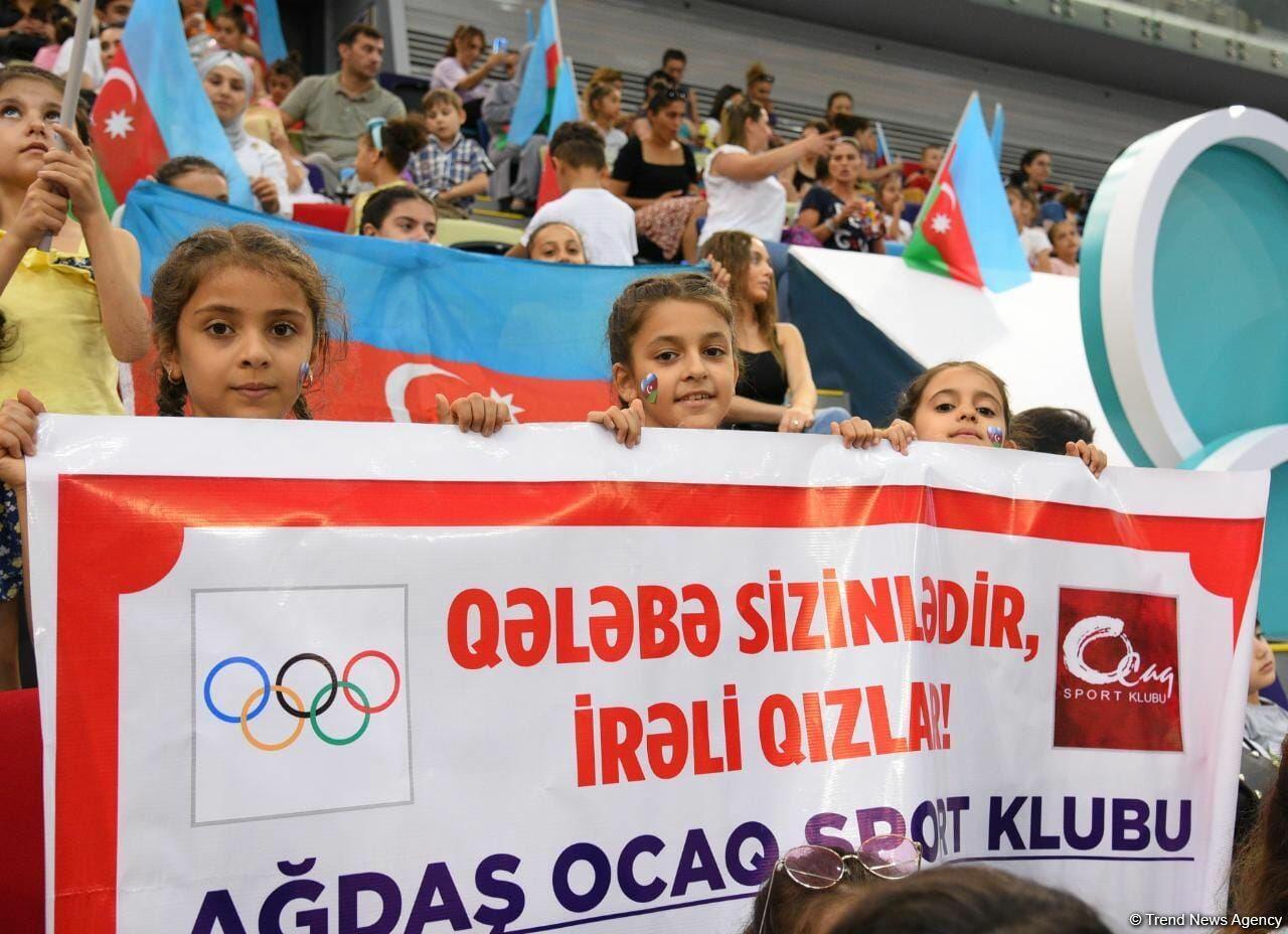 В Баку прошла контрольная тренировка азербайджанских гимнасток-участниц предстоящих Игр исламской солидарности в Турции