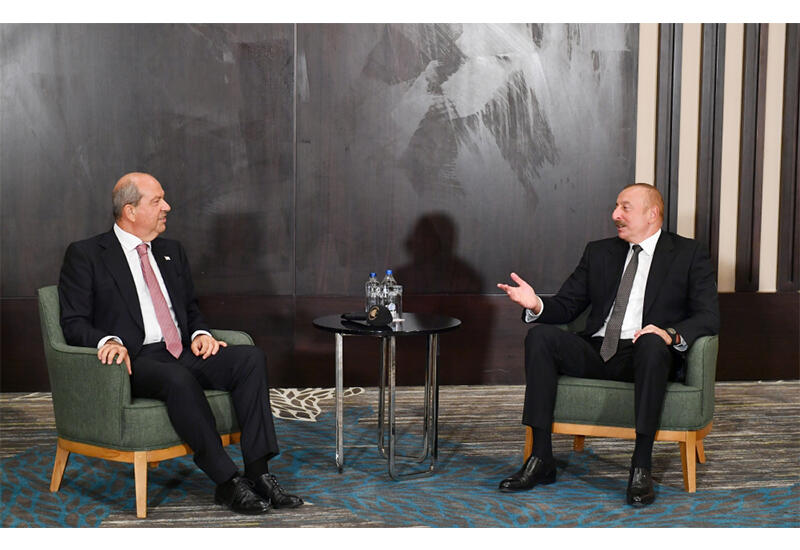 Президент Ильхам Алиев принял в Конье Президента Турецкой Республики Северного Кипра