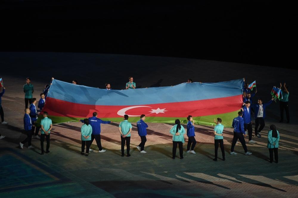Президент Ильхам Алиев и Первая леди Мехрибан Алиева приняли участие в торжественной церемонии открытия V Игр исламской солидарности в Конье