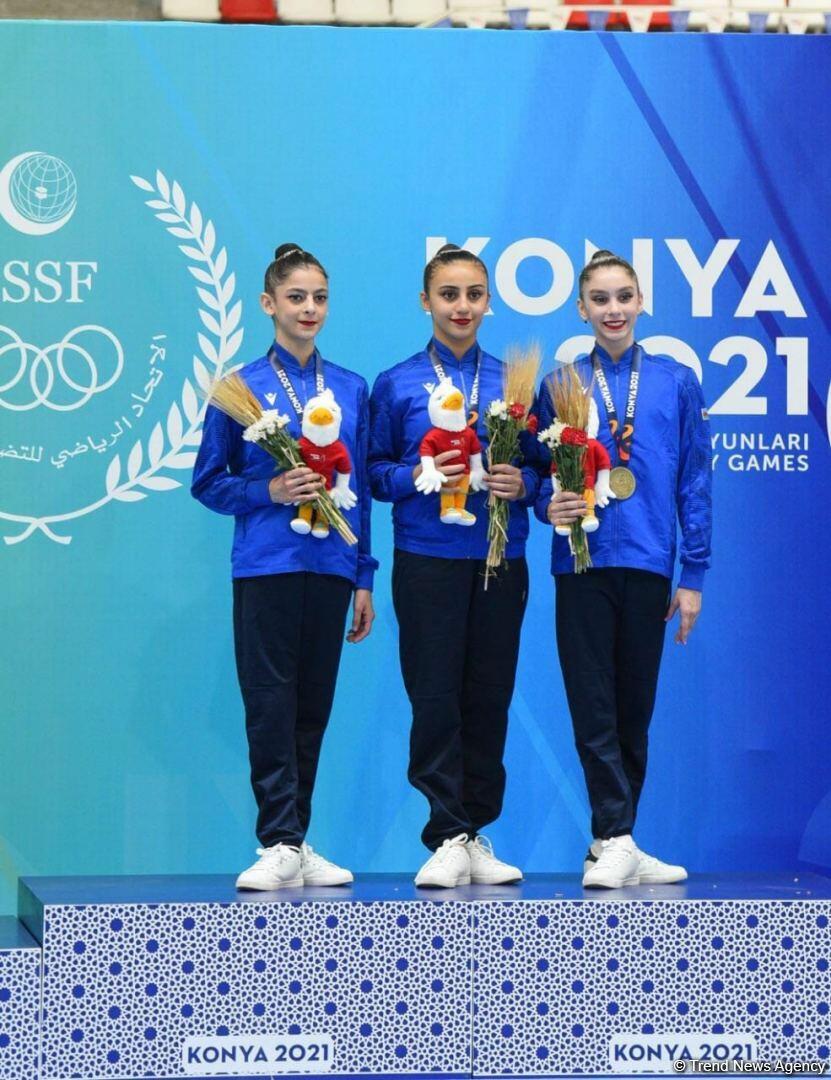 Групповая команда Азербайджана по художественной гимнастике завоевала "золото" Исламиады