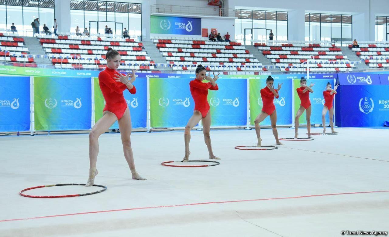 Исламиада: Групповая команда Азербайджана по художественной гимнастике завоевала "серебро" в программе с пятью обручами