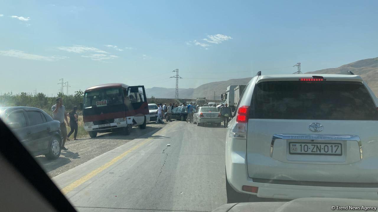 Авария на трассе Баку-Губа